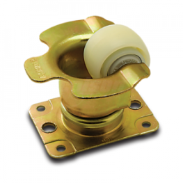 Caster; Swivel; Air Cargo Conveyor; 2-1/4" x 1-3/4"; Nylon; Plate; 3-3/16"x4-3/8": ); Gold Dichromate; Sealed Prec B.B; Prec Tprd Rcwy B; Toe Guard; 450# (Item #63483) Caster; Swivel; Air Cargo Conveyor; 2-1/4" x 1-3/4"; Nylon; Plate; 3-3/16"x4-3/8": ); Gold Dichromate; Sealed Prec B.B; Prec Tprd Rcwy B; Toe Guard; 450# (Item #63483)