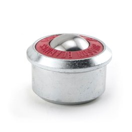 Ball Transfer; 1-3/16"; Steel (Carbon) Ball; Round Drop-in Base (1-3/4" x15/16"); Carbon Steel Housing; 500#; .525" load height. (Item #88842)