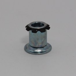 Socket; 1/2" OD (fits 5/8" OD 16 ga Tubing); Steel Spring Retention Threaded Stem Receiver; accepts 1/4"-20TPI Stem; Round (Being discontinued) (Item #88241)