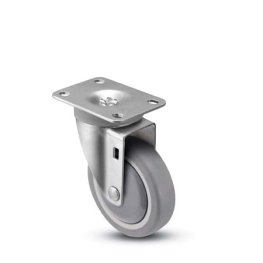 Caster; Swivel; 4" x 1-1/4"; TPR Rubber; Plate; 2-5/8"x3-3/4"; holes: 1-3/4"x2-3/4" (slots to 3"); 5/16" bolt; Zinc; Precision BB; 260#; Thread Grds; Dust Cover (Item #69998) Caster; Swivel; 4" x 1-1/4"; TPR Rubber; Plate; 2-5/8"x3-3/4"; holes: 1-3/4"x2-3/4" (slots to 3"); 5/16" bolt; Zinc; Precision BB; 260#; Thread Grds; Dust Cover (Item #69998)