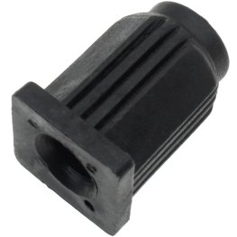 Socket; Grip Ring: fits 1" 18 ga square tubing; 0.917" O.D. x 7/16" I.D; fits 7/16" connectors up to 1-3/8" long.; Open End; Octagonal. Also see 89895. (Item #89264)