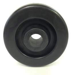 Wheel; 6" x 2"; Polyolefin (Dark); Plain bore; 1000#; 1-3/16" Bore; 2-3/16" Hub Length (Item #87699)