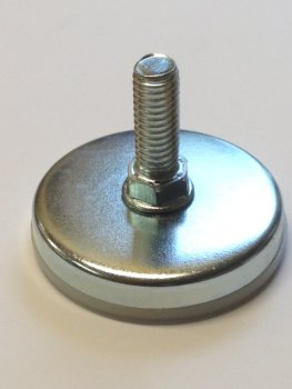 Glide; Zinc covered nylon base 7/16" tall x 2-1/8" diam; ; Threaded Stem (3/8"-18TPI x 1"); 250# (Item #88567) Glide; Zinc covered nylon base 7/16" tall x 2-1/8" diam; ; Threaded Stem (3/8"-18TPI x 1"); 250# (Item #88567)