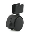 Caster; Twin Wheel; Swivel; 50mm; Nylon; U Bracket (5/8" ID); 1-5/16" High x 1-1/2" Long; Black; Steel Axle; 85#; Hood; Brake (Screw included) (Item #66435) Caster; Twin Wheel; Swivel; 50mm; Nylon; U Bracket (5/8" ID); 1-5/16" High x 1-1/2" Long; Black; Steel Axle; 85#; Hood; Brake (Screw included) (Item #66435)