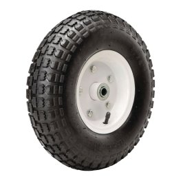 Wheel; 16" x 4" (480-8); Pneumatic (Black); Precision Ball Brng; 3/4" Bore; 3" Hub Length; 500#; Turf Tread (Item #88373)