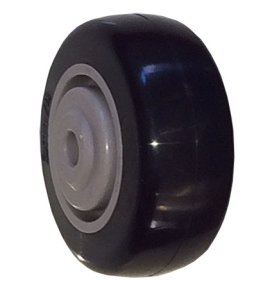 Wheel; 3" x 1-1/4"; PolyU on PolyO (Blue); Precision Ball Brng; 3/8" Bore; 1-5/8" Hub Length; 250# (Item #89022)