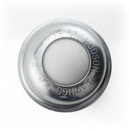 (image for) Ball Transfer; 1-1/2" Nylon ball; Threaded Stud; 3/8"-16TPI x 1"; Zinc-plated steel housing; 3-1/4" O.D.; 250#; 2-5/16" load height (Item #89431)