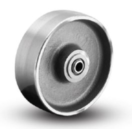 Wheel; 4" x 1-1/2"; Drop Forged Steel; Roller Brng; 1/2" Bore; 2-3/16" Hub Length; 1400# (Item #87703)