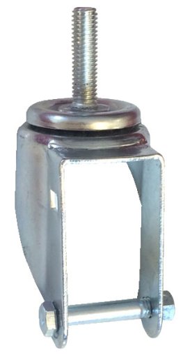 Yoke; Swivel; 5" x 1-1/4"; Threaded Stem (1/2"-13TPI x2-13/16"); Zinc; 3/8" Bore; 1-9/16" Hub Length; 350#; Dustcap (Item #87798)