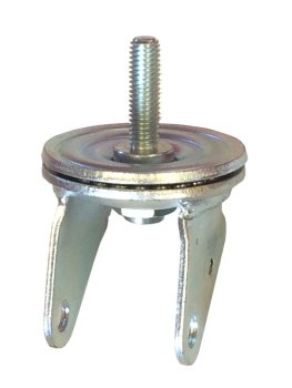 Yoke; Swivel; 3" x 1-3/4"; Threaded Stem (5/8"-11TPI x 1-3/4"); Zinc; 1/2" Bore; 1-7/8" Hub Length; 1000# (Item #88858)