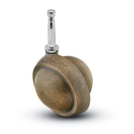 Caster; Ball; Swivel; 2-1/2"; Metal/ Zinc; Grip Neck; 5/16"x1-1/2"; Antique; Acetyl/ Resin Brng; 100# (Item #68343)