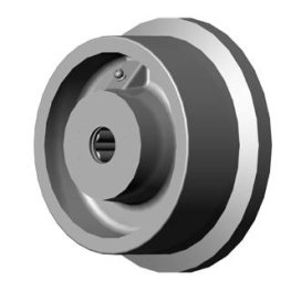 Wheel; 5 x 2-1/16 (6x2-11/16 with flange); Cast & Steel; Single Flange; Prec Tapered Brng; 10000#; 1-1/4 Bore; 3-1/2 Hub Length (Item #89861) Wheel; 5 x 2-1/16 (6x2-11/16 with flange); Cast & Steel; Single Flange; Prec Tapered Brng; 10000#; 1-1/4 Bore; 3-1/2 Hub Length (Item #89861)