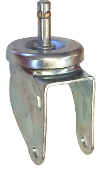 (image for) Yoke, Axle and Nut; Swivel; 4" x 1-1/4"; Grip Ring (7/16" x 1-1/4"); Zinc; 3/8" Bore; 1-9/16" Hub Length; 350#; Dustcap (Item #87565)