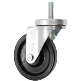 Caster; Swivel; 5" x 1-1/2"; Phenolic; Threaded Stem (5/8"-11TPI x 1-3/4"); Zinc; Roller Brng; 350#; Dust Cover (Mtl) (Item #64704)