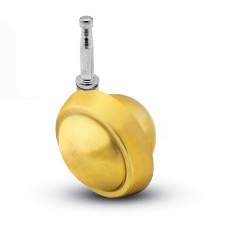 Caster; Ball; Swivel; 2-1/2"; Metal/ Zinc; Grip Neck; 5/16"x1-1/2"; Brass; Acetyl/ Resin Brng; 100# (Item #68349) Caster; Ball; Swivel; 2-1/2"; Metal/ Zinc; Grip Neck; 5/16"x1-1/2"; Brass; Acetyl/ Resin Brng; 100# (Item #68349)