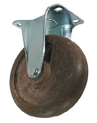 Caster; Rigid; 3-1/2" x 1-1/4"; Hi-Temp Glass/ Nylon; Plate (3-1/8"x4-1/8": holes: 1-3/4"x2-15/16" slots to 2-3/8"x3-3/8"); SS Top Hats; 300#; (-45 to 425) (Item #62986)