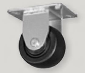 (image for) Caster; Rigid; 3" x 1-3/4"; Glass/ Nylon; Top Plate (2-3/4"x3-3/4"; holes: 1-3/4"x2-7/8" slotted to 3"; 5/16" bolt); Zinc; Roller Brng; 500# (Item #64487)