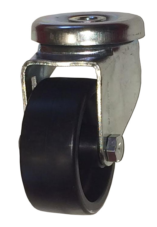 Caster; Swivel; 5" x 1-1/4"; Phenolic; Hollow Kingpin (1/2" bolt hole); Zinc; Plain bore; 350#; Dust Cover (Mtl) (Item #63542) Caster; Swivel; 5" x 1-1/4"; Phenolic; Hollow Kingpin (1/2" bolt hole); Zinc; Plain bore; 350#; Dust Cover (Mtl) (Item #63542)