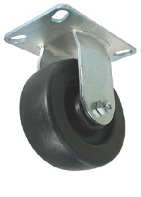 Caster; Rigid; 8" x 2"; Polyolefin; Plate (4-1/2"x6-1/4"; holes: 2-7/16"x4-15/16" slotted to 3-3/8"x5-1/4"; 1/2" bolt); Zinc; Roller Brng; 900# (Item #65022) Caster; Rigid; 8" x 2"; Polyolefin; Plate (4-1/2"x6-1/4"; holes: 2-7/16"x4-15/16" slotted to 3-3/8"x5-1/4"; 1/2" bolt); Zinc; Roller Brng; 900# (Item #65022)