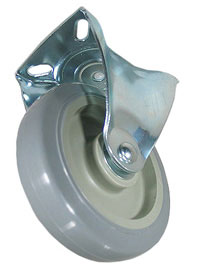 Caster; Rigid; 3" x 1-1/4"; PolyU on PolyO (Gr/Bg); Plate (2-1/2"x3-5/8"; holes: 1-3/4"x2-7/8" slotted to 3"; 5/16" bolt); Stainless; Stainless Ball Brng; 275# (Item #65376) Caster; Rigid; 3" x 1-1/4"; PolyU on PolyO (Gr/Bg); Plate (2-1/2"x3-5/8"; holes: 1-3/4"x2-7/8" slotted to 3"; 5/16" bolt); Stainless; Stainless Ball Brng; 275# (Item #65376)