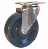 Caster; Swivel; 4" x 1-1/2"; Phenolic; Plate; 3-3/4"x4-1/2"; holes: 2-5/8"x3-5/8" (slots to 3"x3"); 3/8" bolt; Zinc; Roller Brng; Wgt Cap: 400#; Top Lock (Item #69909)