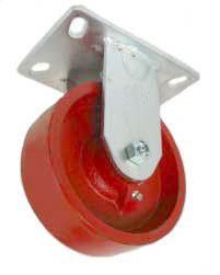 Caster; Rigid; 5" x 2"; Steel (Crowned Ductile); Plate (4-1/2"x6-1/4"; holes: 2-7/16"x4-15/16" slotted to 3-3/8"x5-1/4"; 1/2" bolt); Zinc; Roller Brng; 1500# (Item #66120) Caster; Rigid; 5" x 2"; Steel (Crowned Ductile); Plate (4-1/2"x6-1/4"; holes: 2-7/16"x4-15/16" slotted to 3-3/8"x5-1/4"; 1/2" bolt); Zinc; Roller Brng; 1500# (Item #66120)