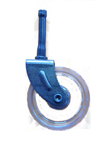 Caster; Swivel; 2" x 1/2"; Plastic (clear); Grip Neck; 5/16"x1-1/2"; Zinc; Rivet Brng; 30# (Item #69277) Caster; Swivel; 2" x 1/2"; Plastic (clear); Grip Neck; 5/16"x1-1/2"; Zinc; Rivet Brng; 30# (Item #69277)