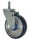 Caster; Swivel; 3" x 1-1/4"; PolyU on Alum; Threaded Stem (1/2"-13TPI x 2-13/16"); Zinc; Prec Brng; 350#; Dust Cover (Mtl) (Item #68475)
