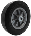 Wheel; 10"x2-3/4"; Semi-Pneumatic (Black) wheel; Plastic Hub; Prec Ball Brng; 1/2" Bore; 3-1/4" Hub Length; 650#; Centered Hub; Ribbed Tread (Item #87882) Wheel; 10"x2-3/4"; Semi-Pneumatic (Black) wheel; Plastic Hub; Prec Ball Brng; 1/2" Bore; 3-1/4" Hub Length; 650#; Centered Hub; Ribbed Tread (Item #87882)