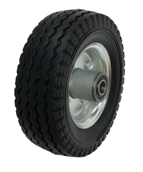 Wheel; 6" x 2"; Flat Free (Black); Precision Ball Brng; 1/2" Bore; 2-3/8" Hub Length; 150#; Centered Bolted Hub; Sawtooth Tread. Temp Sensitive. Store inside. (Item #89108) Wheel; 6" x 2"; Flat Free (Black); Precision Ball Brng; 1/2" Bore; 2-3/8" Hub Length; 150#; Centered Bolted Hub; Sawtooth Tread. Temp Sensitive. Store inside. (Item #89108)