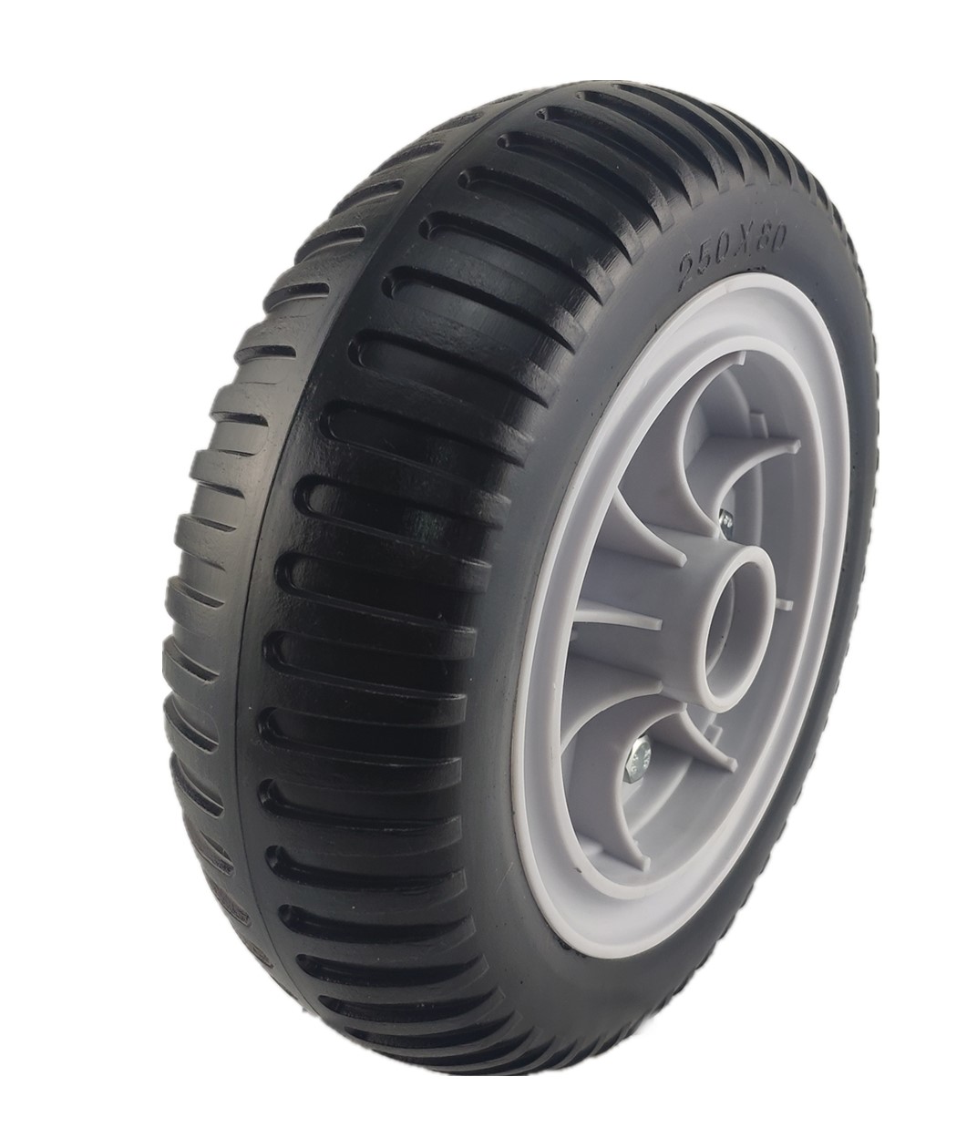 Caster; Swivel; 10 x 3; Polyurethane Neverflat; Plate; 4x4-1/2; holes: 2-5/8x3-5/8 (slotted to 3x3); 3/8 bolt; Ball Brng; 250#; Top Lck Brake (Item #68793) Caster; Swivel; 10 x 3; Polyurethane Neverflat; Plate; 4x4-1/2; holes: 2-5/8x3-5/8 (slotted to 3x3); 3/8 bolt; Ball Brng; 250#; Top Lck Brake (Item #68793)