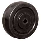 Wheel; 3" x 1"; Rubber; Soft; Plain bore; 130#; 5/16" Bore; 1-1/4" Hub Length (Item #89644)