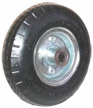 Wheel; 12" x 3-1/2"; Pneumatic (Black); Ball Brng; 3/4" Bore; 4-1/4" Hub Length; 450#; Center Bolted Hub; Sawtooth Tread (4.10/3.50-6) (Item #87697) Wheel; 12" x 3-1/2"; Pneumatic (Black); Ball Brng; 3/4" Bore; 4-1/4" Hub Length; 450#; Center Bolted Hub; Sawtooth Tread (4.10/3.50-6) (Item #87697)