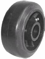 Wheel; 5" x 2"; Rubber on Cast Iron; Plain bore; 1-3/16" Bore; 2-3/16" Hub Length; 450# (Item #88729) Wheel; 5" x 2"; Rubber on Cast Iron; Plain bore; 1-3/16" Bore; 2-3/16" Hub Length; 450# (Item #88729)