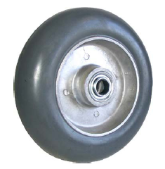 Wheel; 6" x 2"; Balloon Rubber (60) on Alum; 6305 Prec Ball Brng; 1/2" Bore; 2-3/16" Hub Length; 650# (Item #87903) Wheel; 6" x 2"; Balloon Rubber (60) on Alum; 6305 Prec Ball Brng; 1/2" Bore; 2-3/16" Hub Length; 650# (Item #87903)