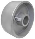 Wheel; 3-1/4" x 2"; Cast Iron; Plain bore; 1-3/16" Bore; 2-3/16" Hub Length; 700# (Item #87396)