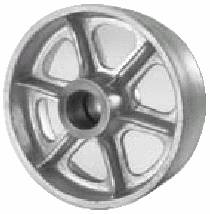 Wheel; 6" x 2-1/2"; Cast Iron; Roller Brng; 1-1/4" Bore; 2-3/4" Hub Length; 1800# (Item #88944) Wheel; 6" x 2-1/2"; Cast Iron; Roller Brng; 1-1/4" Bore; 2-3/4" Hub Length; 1800# (Item #88944)