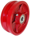 Wheel; 8" x 4"; V-Groove (1-3/4" Groove) Ductile Steel; Tapered Rlr Brng; 1-1/4 Bore; 4-1/2 Hub Length; 15000 (Item #89036) Wheel; 8" x 4"; V-Groove (1-3/4" Groove) Ductile Steel; Tapered Rlr Brng; 1-1/4 Bore; 4-1/2 Hub Length; 15000 (Item #89036)