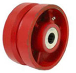 Wheel; 6" x 2"; V-Groove (7/8") Ductile Steel; Roller Brng; 1500#; 3/4" Bore; 2-7/16" Hub Length (Item #89569) Wheel; 6" x 2"; V-Groove (7/8") Ductile Steel; Roller Brng; 1500#; 3/4" Bore; 2-7/16" Hub Length (Item #89569)