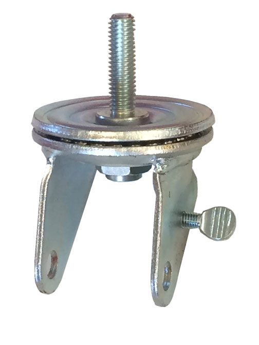 Yoke; Swivel; 3" x 1-3/4"; Threaded Stem (1/2"-13TPI x 1-3/4"); Zinc; 1/2" Bore; 2-1/16" Hub Length; 1000# (Item #88627)