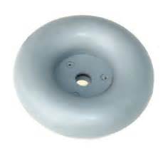 Caster Bumper; 3-1/4" Diameter; 1" Height; Rubber; 5/16" Hole; Equipped with steel insert. Generally used on the Ends of tubular handles on carts. (Item #88361) Caster Bumper; 3-1/4" Diameter; 1" Height; Rubber; 5/16" Hole; Equipped with steel insert. Generally used on the Ends of tubular handles on carts. (Item #88361)