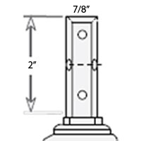 (image for) Caster; Swivel; 5" x 1-1/4"; PolyU on PolyO (Gray/Beige); Octagonal Stem; 7/8"x2" (three 5/16" cross drilled holes); Zinc; Precision Ball Brng; 300# (Item #67671)