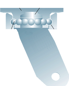 (image for) Caster; Swivel; 12" x 3"; Rubber on Cast Iron; Plate (5-1/4"x7-1/4"; holes: 3-3/8"x5-1/4" slots to 4-1/8"x6-1/8"; 1/2" bolt); Roller Brng; 1200#; Kingpinless (Item #64224)